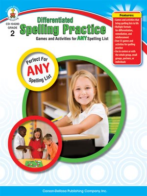 cover image of Differentiated Spelling Practice, Games and Activities for Any Spelling List, Grade 2